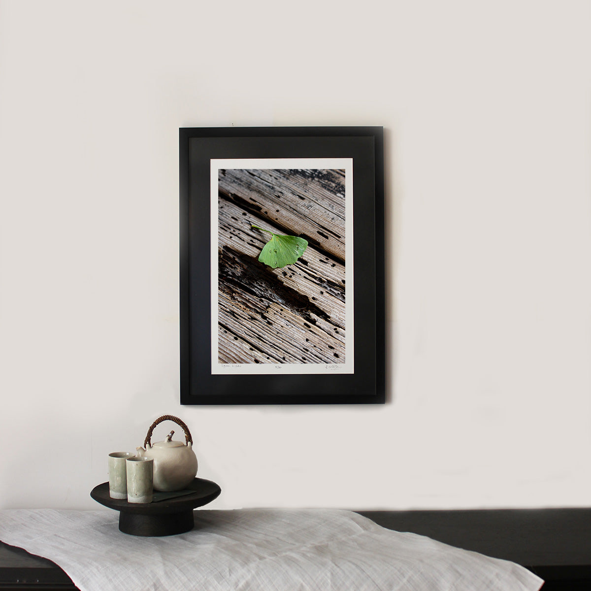 La Feuille de Ginkgo, Kyoto : SIGNED, NUMBERED AND FRAMED FINE ART PHOTOGRAPHY