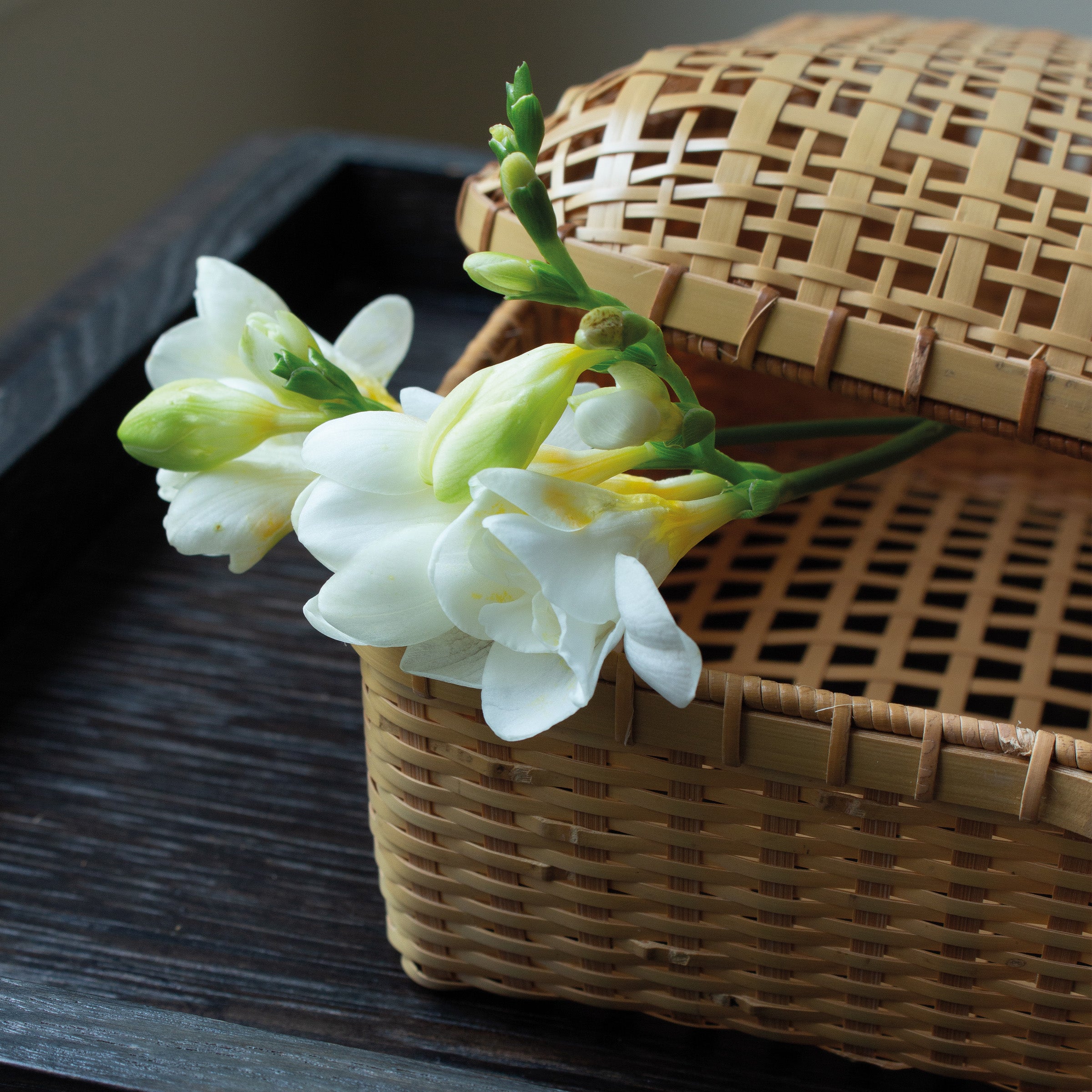 Japanese Woven Bamboo Box