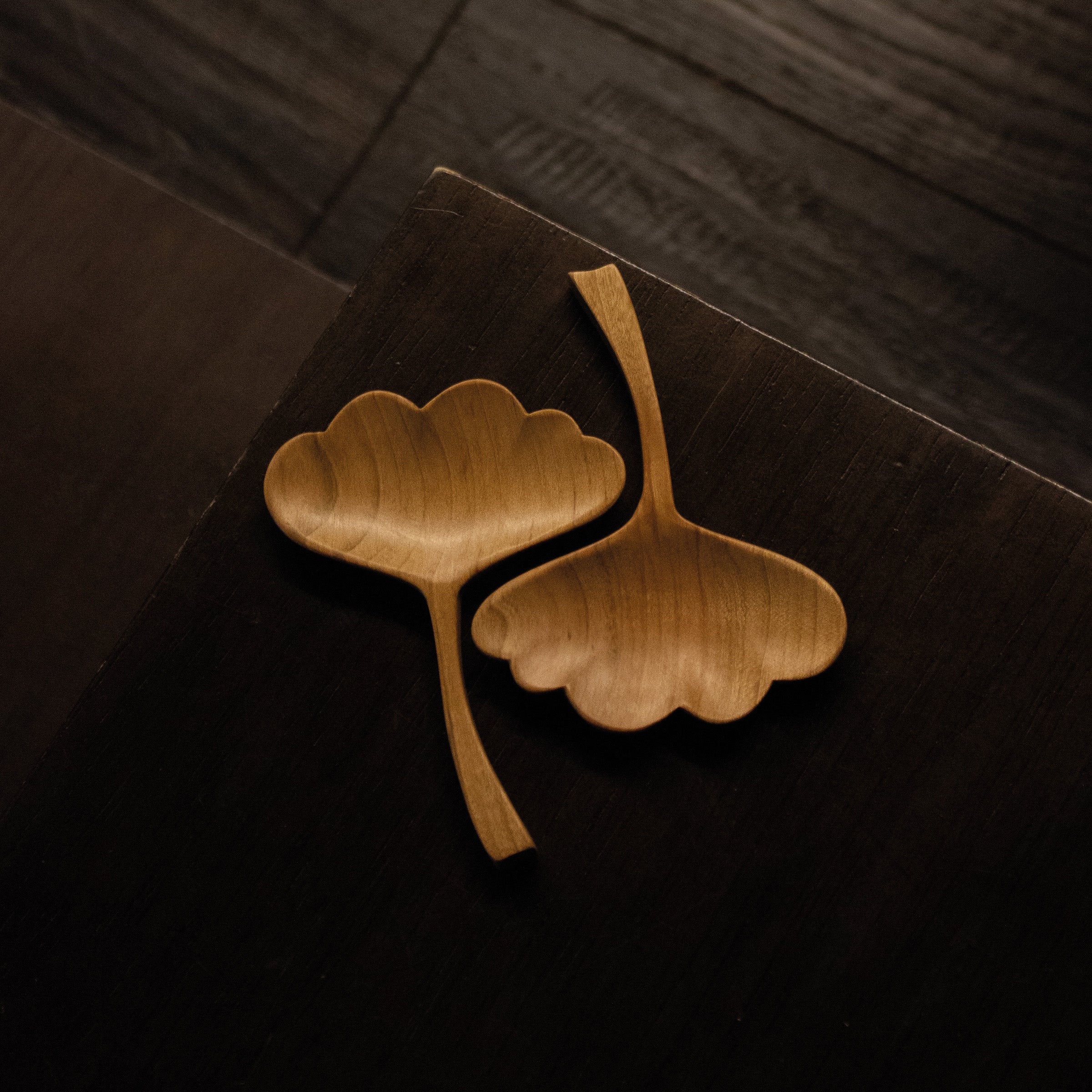 Cuillère coréenne feuille de ginkgo de Sung Woo Choi