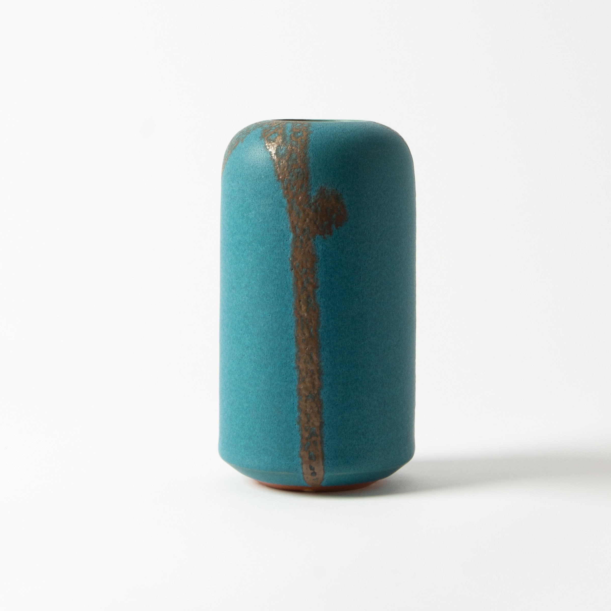 Indigo blue vase by Hiroaki Morino