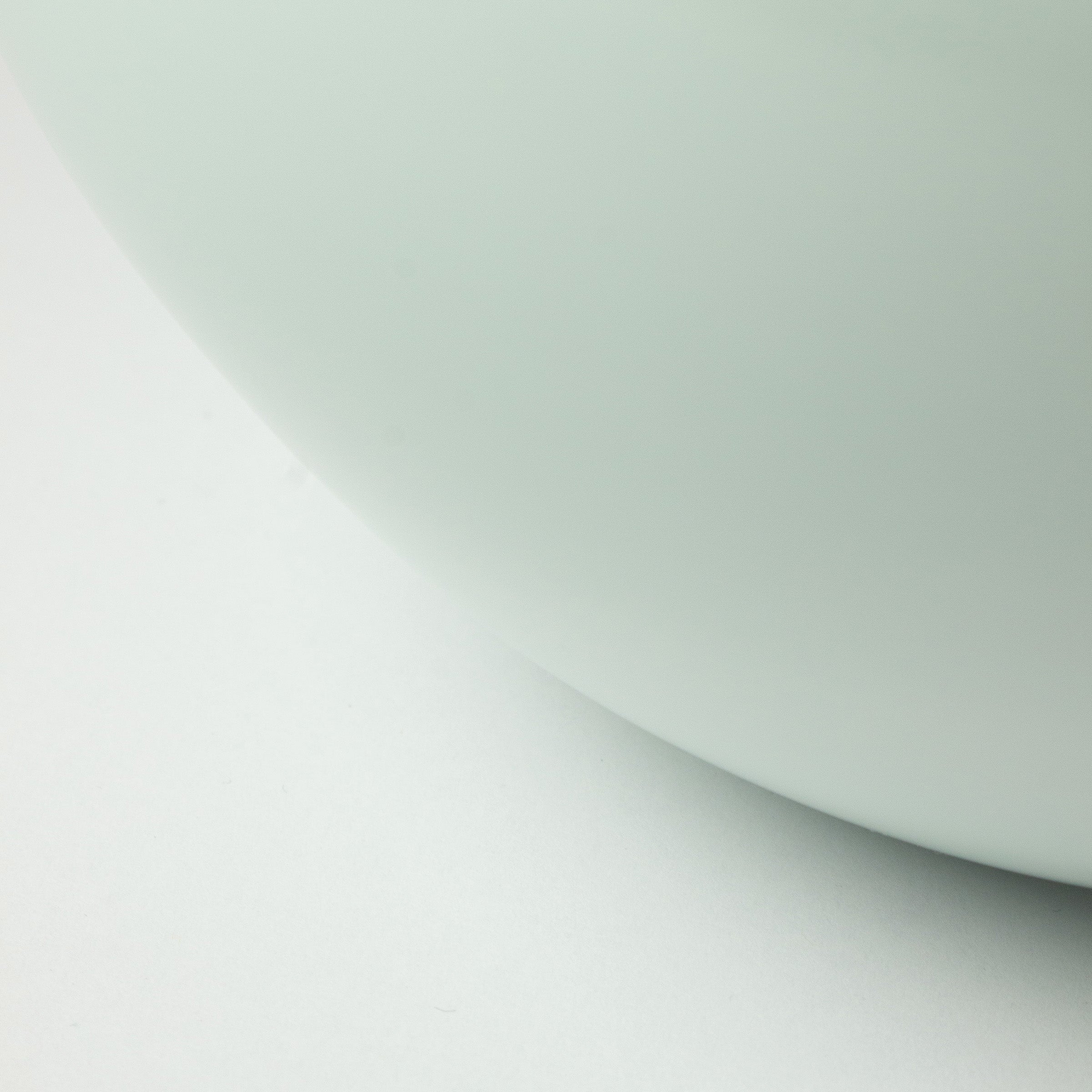 White celadon porcelain vase by Nishikawa Hiroshi