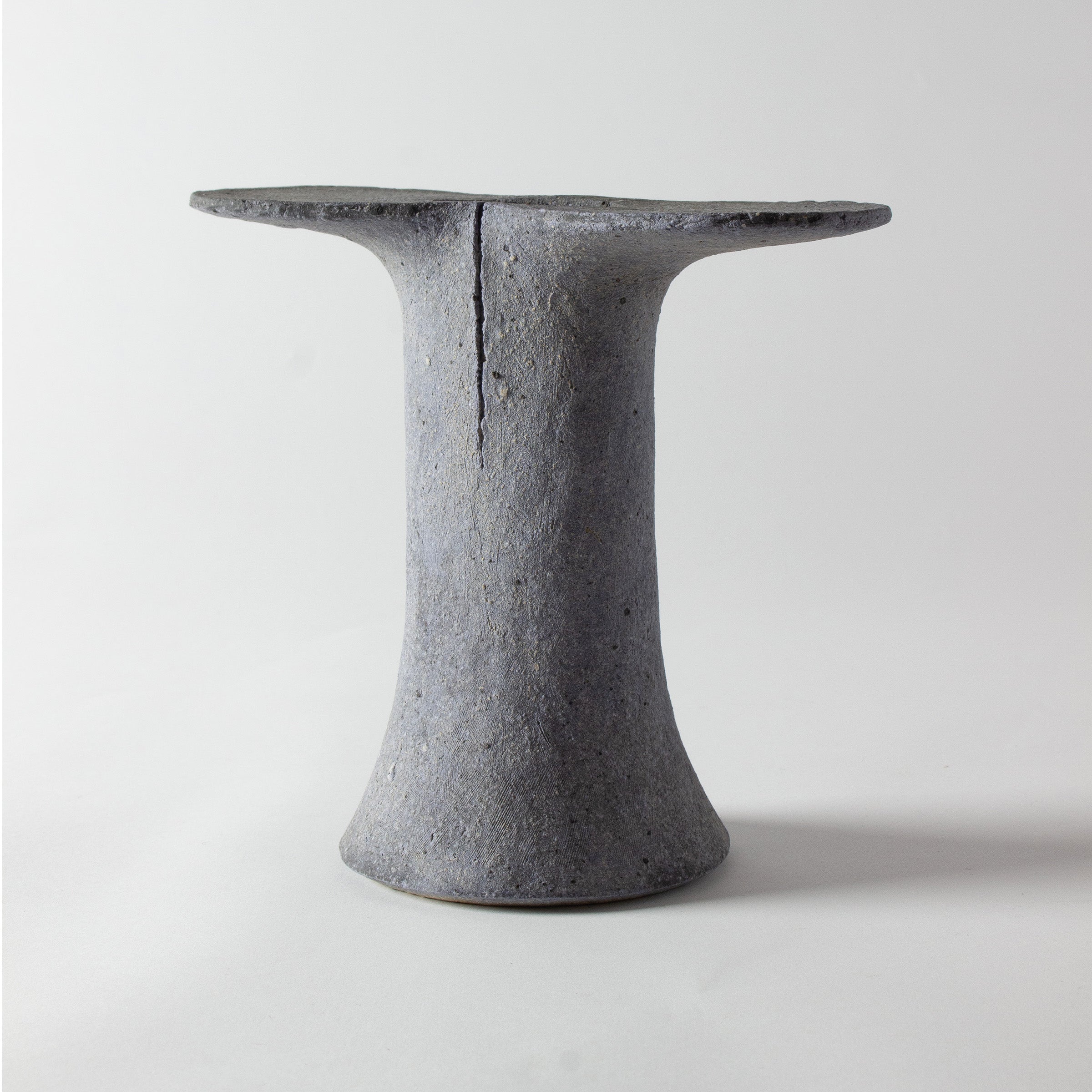 Grey vase by Ken Mihara