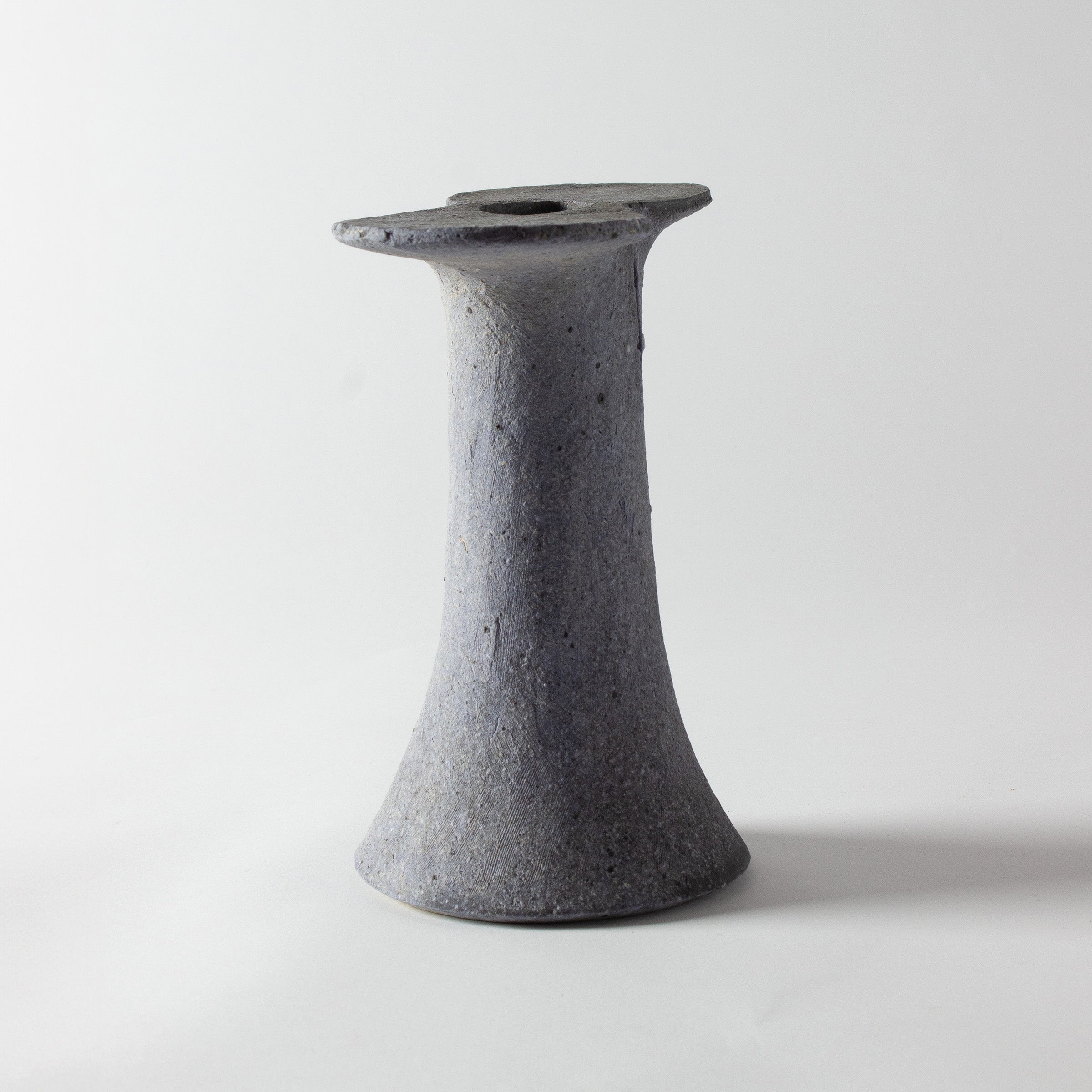 Grey vase by Ken Mihara