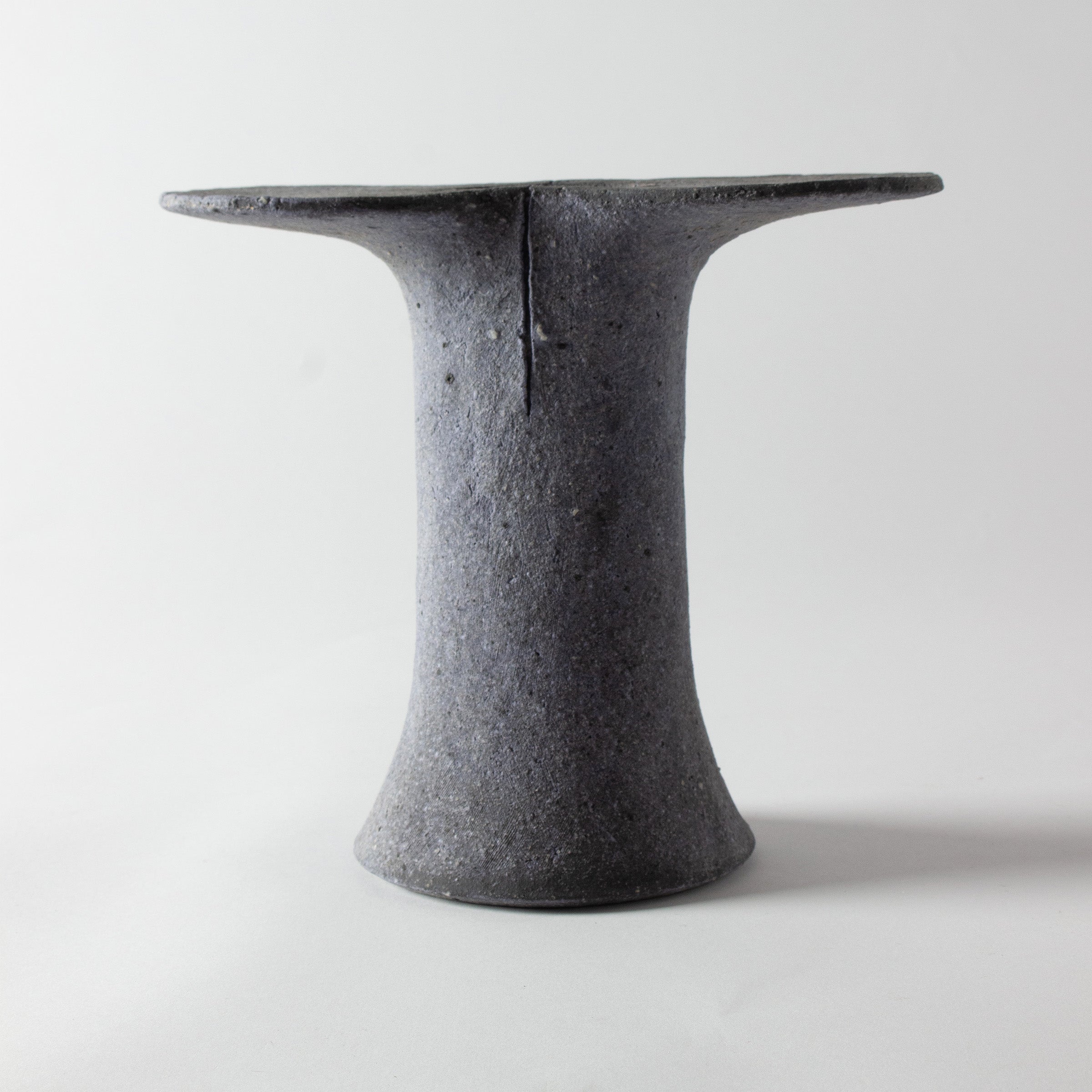 Grey vase by Ken Mihara