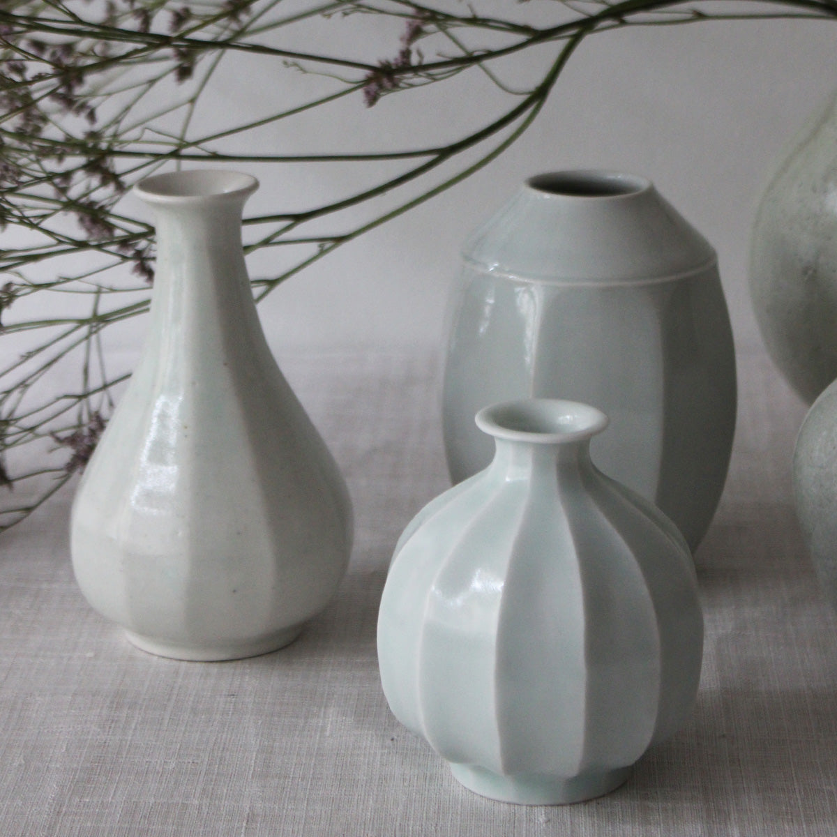 Japanese light blue-white porcelain vase