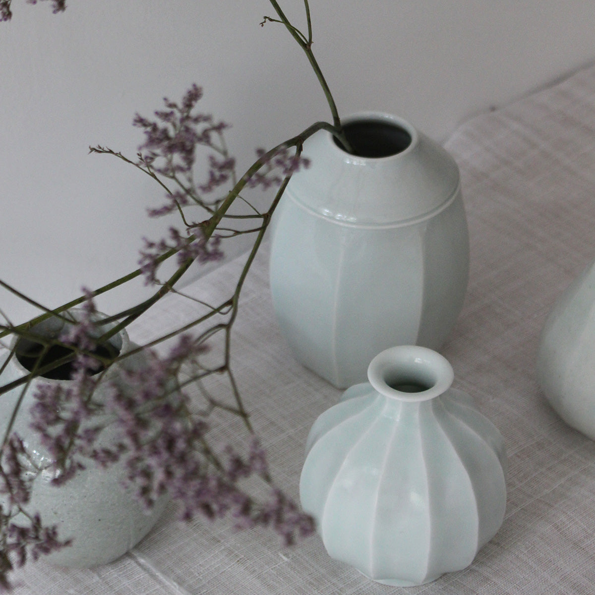 Japanese light blue-white porcelain vase