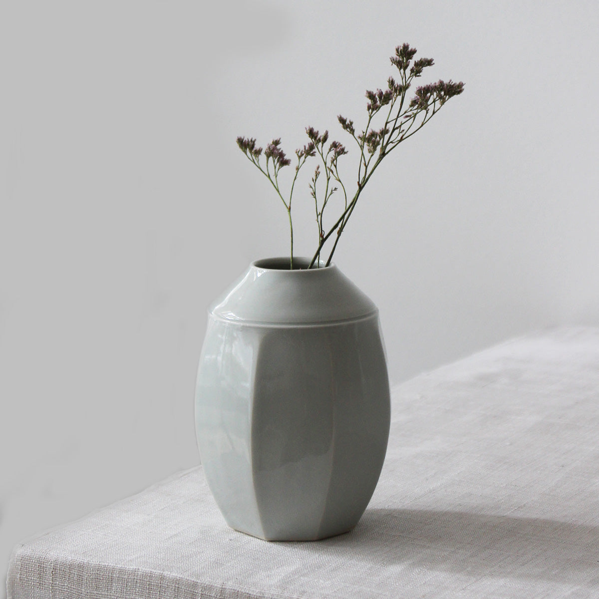 Japanese light blue-white porcelain vase