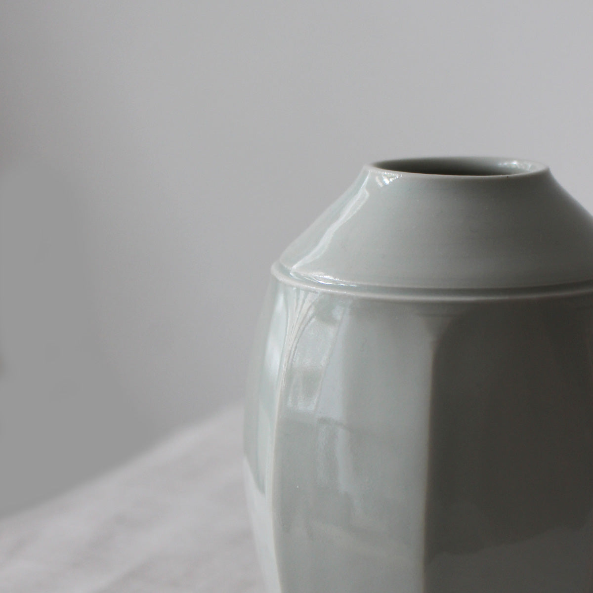 Japanese light blue-white porcelain vase