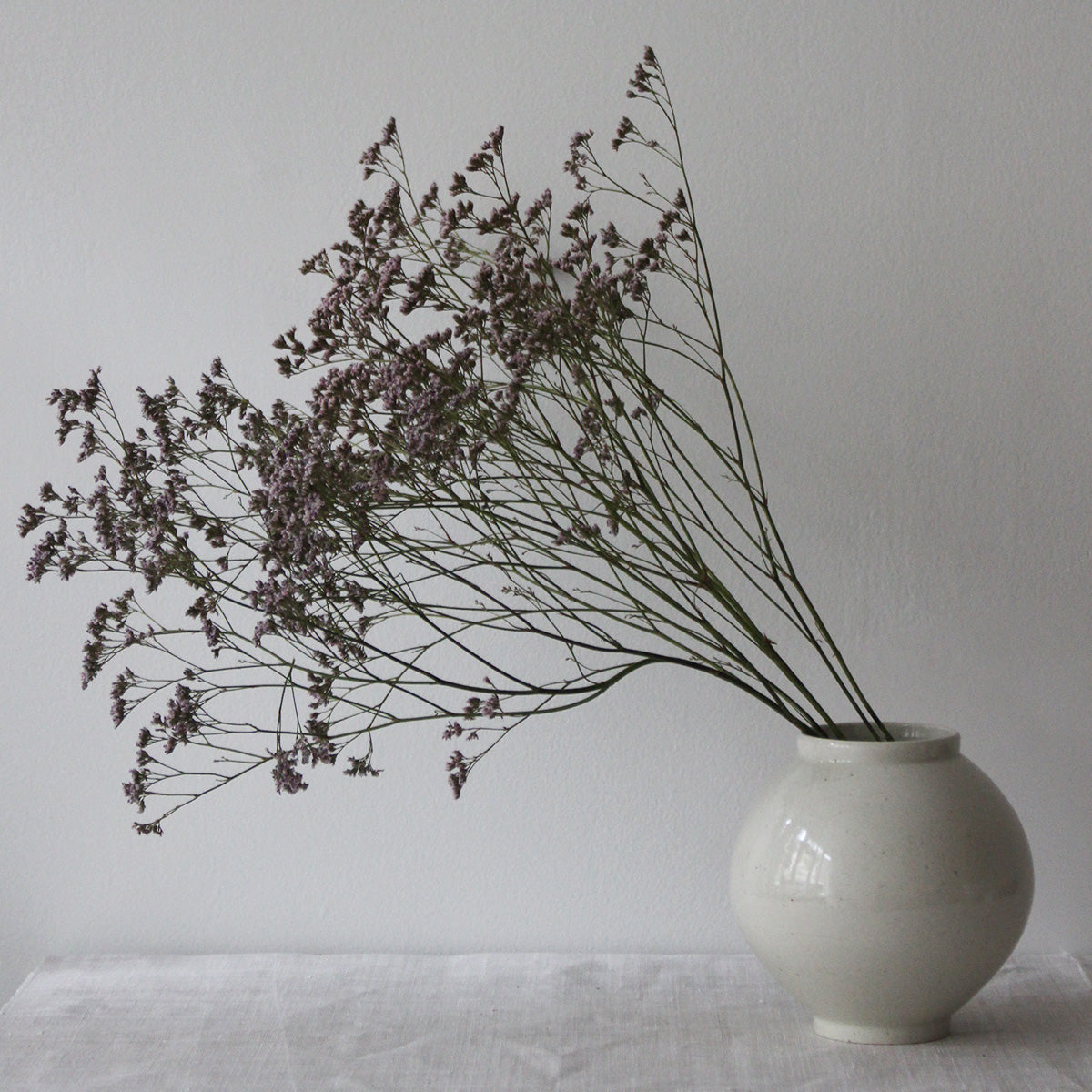 Korea Moon Jar, White Porcelain Vase