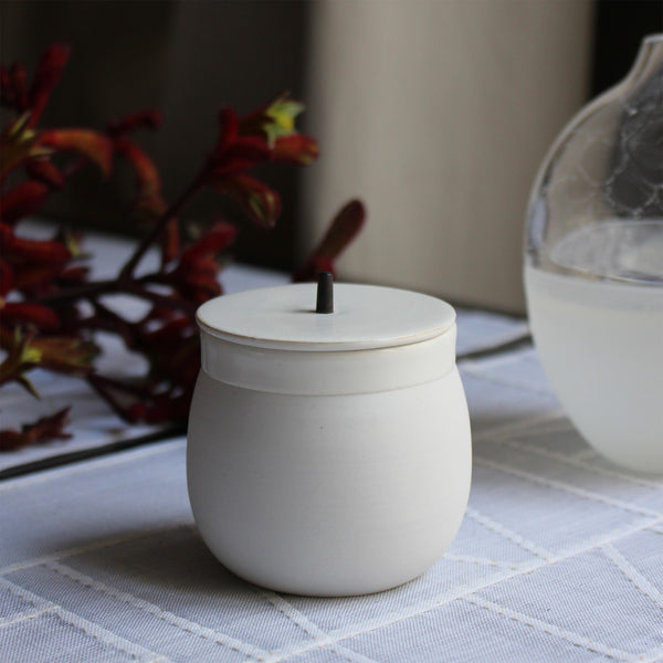 White Ceramic Japanese Box
