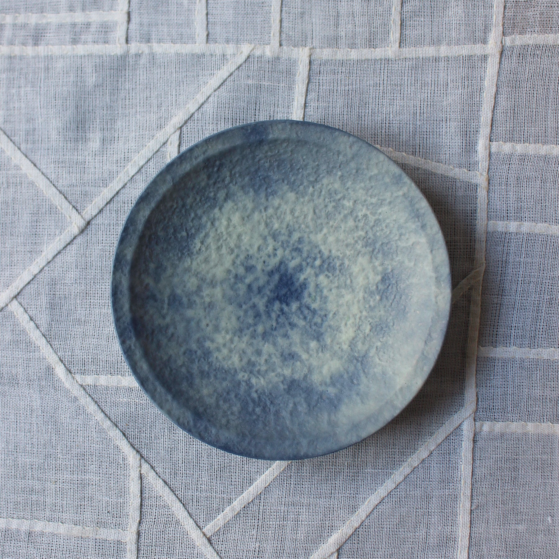 Small Ceramic Cloud Plate by Shu Hirai