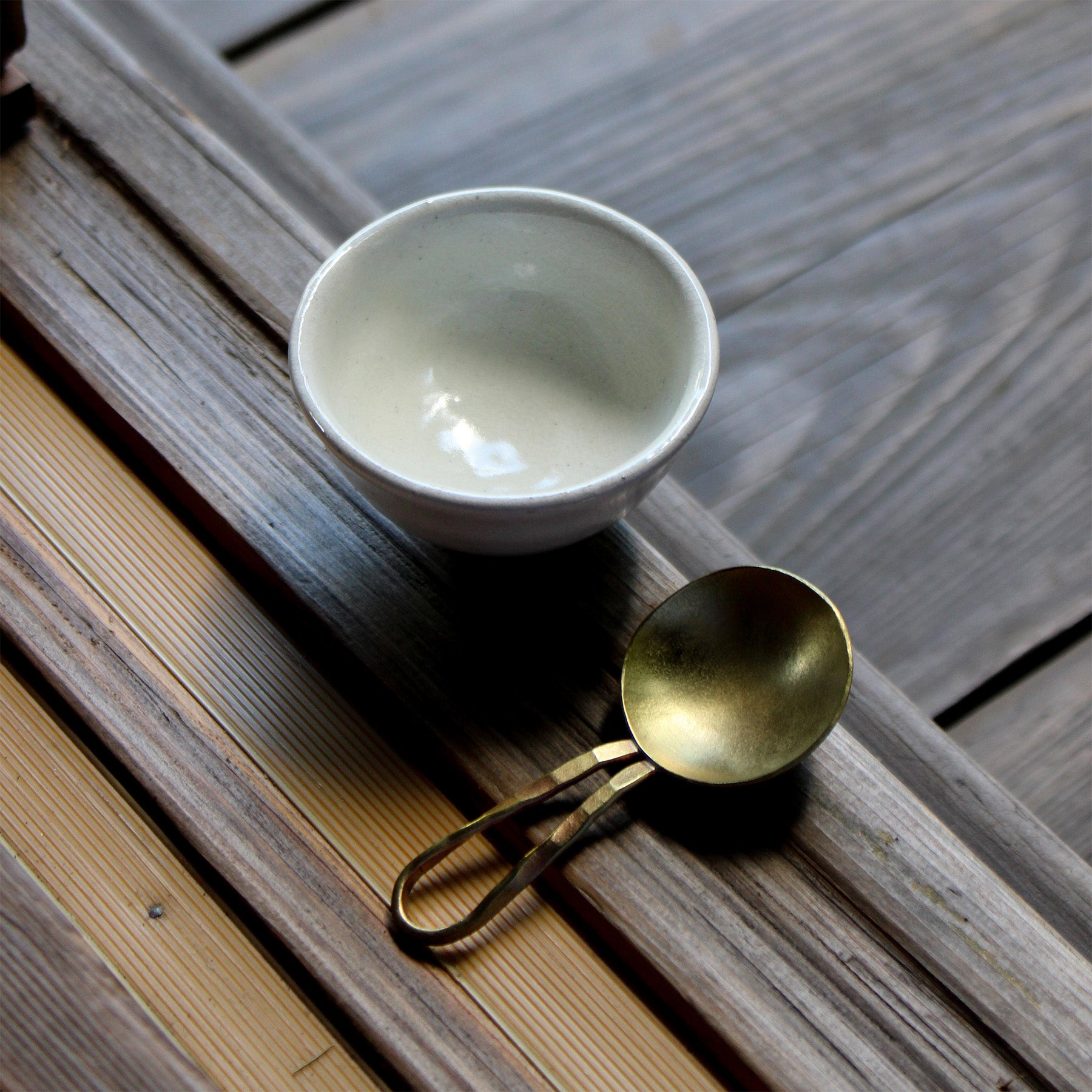 2 Small Brass Spoons by Tanaka Syunsuke