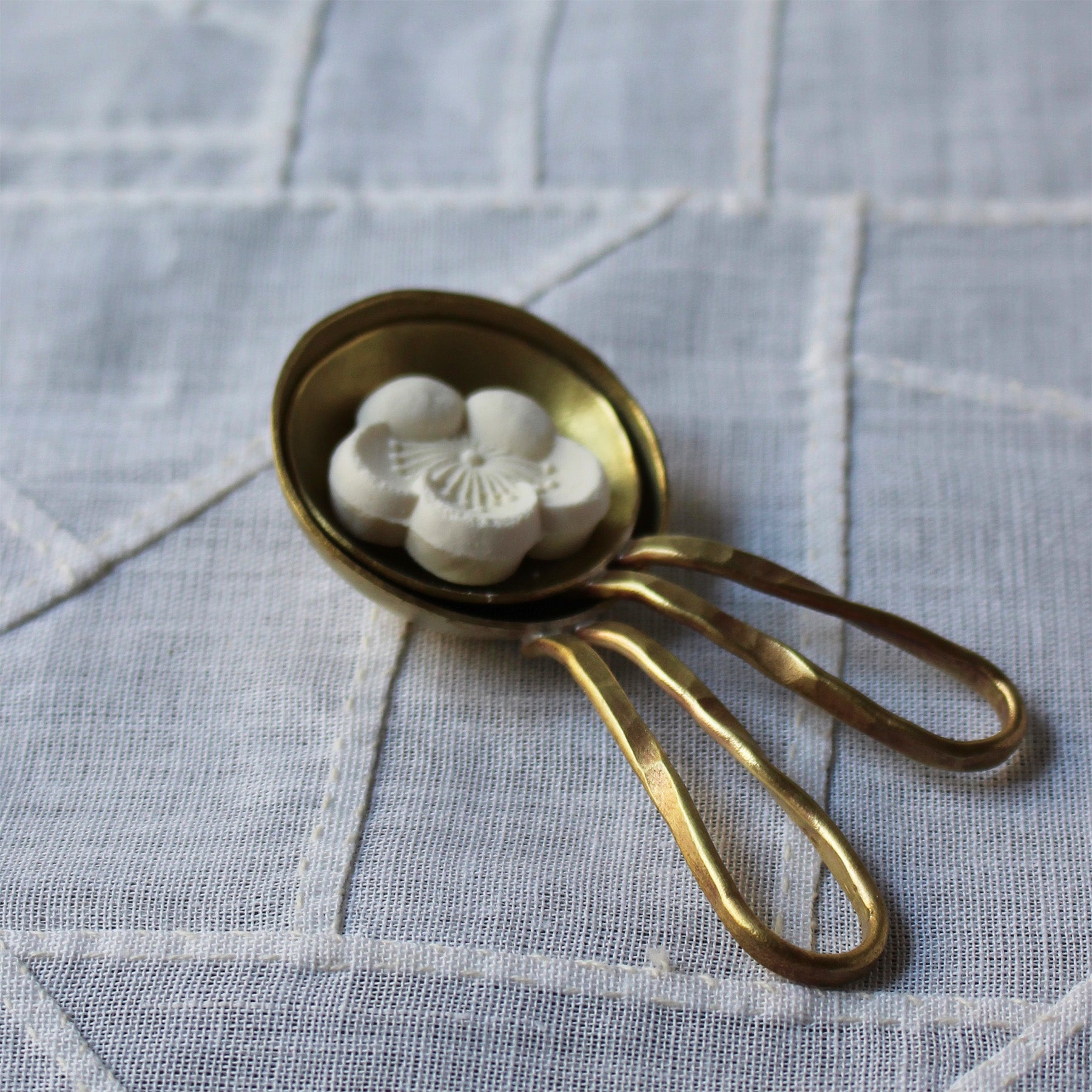 2 Small Brass Spoons by Tanaka Syunsuke